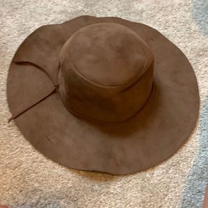Francesca’s Brown Suede Floppy hat